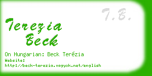 terezia beck business card